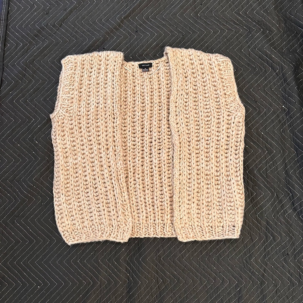 Sanctuary Light Rose Knit Cardigan Vest